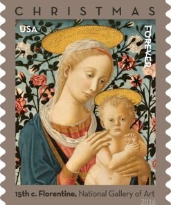 Florentine Madonna and Child First-Class Postage USPS Forever Stamps 100pcs/Pack (20PCS/Booklet)