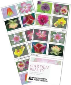 Wedding Celebration Anniversary Flower Party First-Class Postage USPS Forever Stamps 100pcs/Pack (20PCS/Booklet)