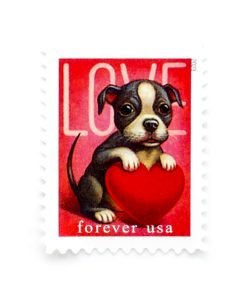 2023 Love: Kitten & Puppy First-Class Postage USPS Forever Stamps 100pcs/Pack (20PCS/Booklet)