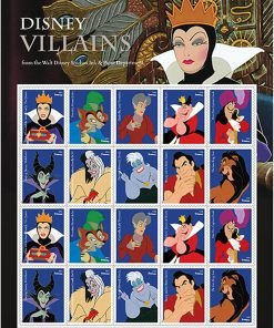 Walt Disney Villains Celebration Wedding 2017 First-Class Postage USPS Forever Stamps 100pcs/Pack (20PCS/Booklet)