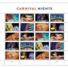 Carnival Nights 2024 First-Class Postage USPS Forever Stamps 100pcs/Pack (20PCS/Booklet)
