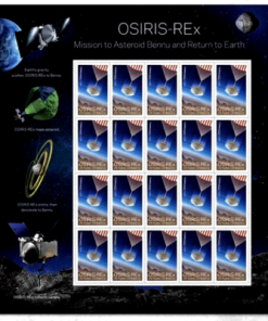 Osiris-REx Mission to Asteroid Bennu and Return to Earth First-Class Postage USPS Forever Stamps 100pcs/Pack (20PCS/Booklet)